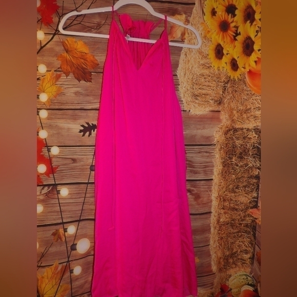 Pink Naked Zebra LG Halter Dress NWT - Picture 10 of 16